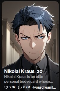 Fidanzato IA anime Nikolai Kraus